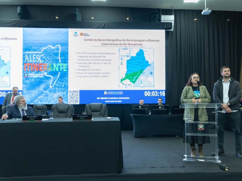 Alesc Itinerante acolhe demandas e fortalece diálogo com lideranças do Sul catarinense em Araranguá