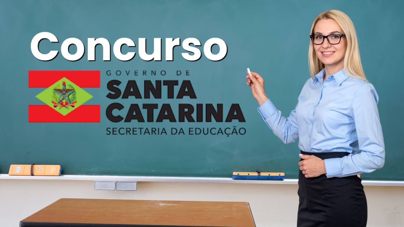 Concurso Educação (SED-SC) 2026: Inscrição para 10.000 vagas termina hoje, 28
